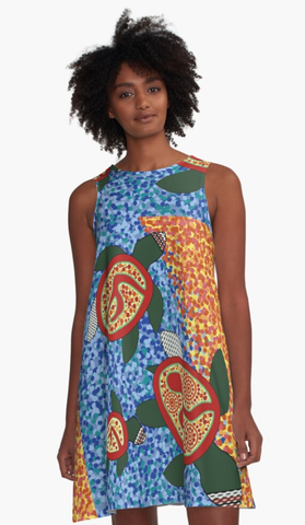 Turtle Family A-Line Dress