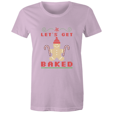 'Lets Get Baked' Women's Maple Tee