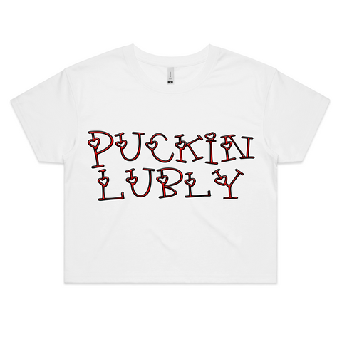 'Puckin Lubly' Crop Tee