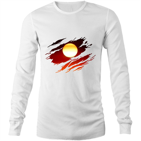 New Dawn 'Ripped Effect' Long Sleeve T-Shirt