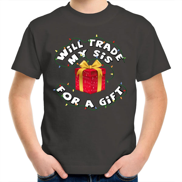 'Will Trade My Sis' Kids T-Shirt