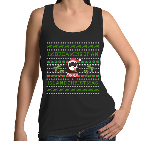 'Island Christmas' Womens Singlet