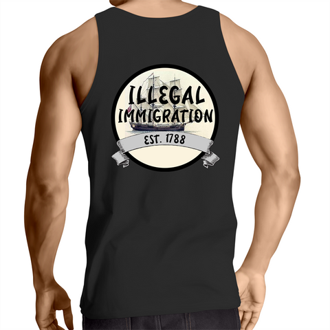 'Illegal Immigration Est. 1788' Mens Singlet Top