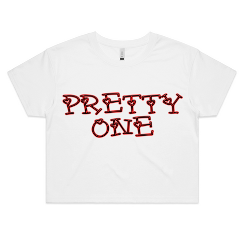 'Pretty One' Crop Tee